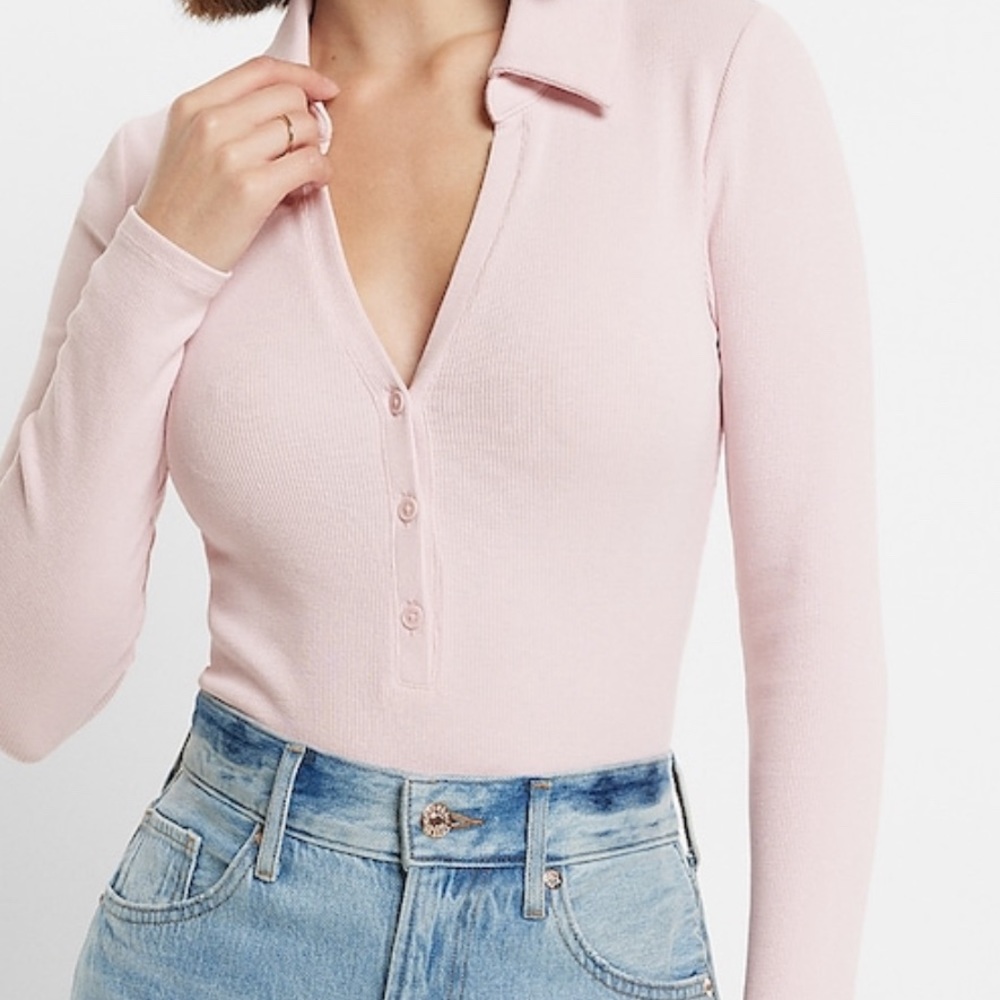Express polo sweater bodysuit - Picture 2 of 5